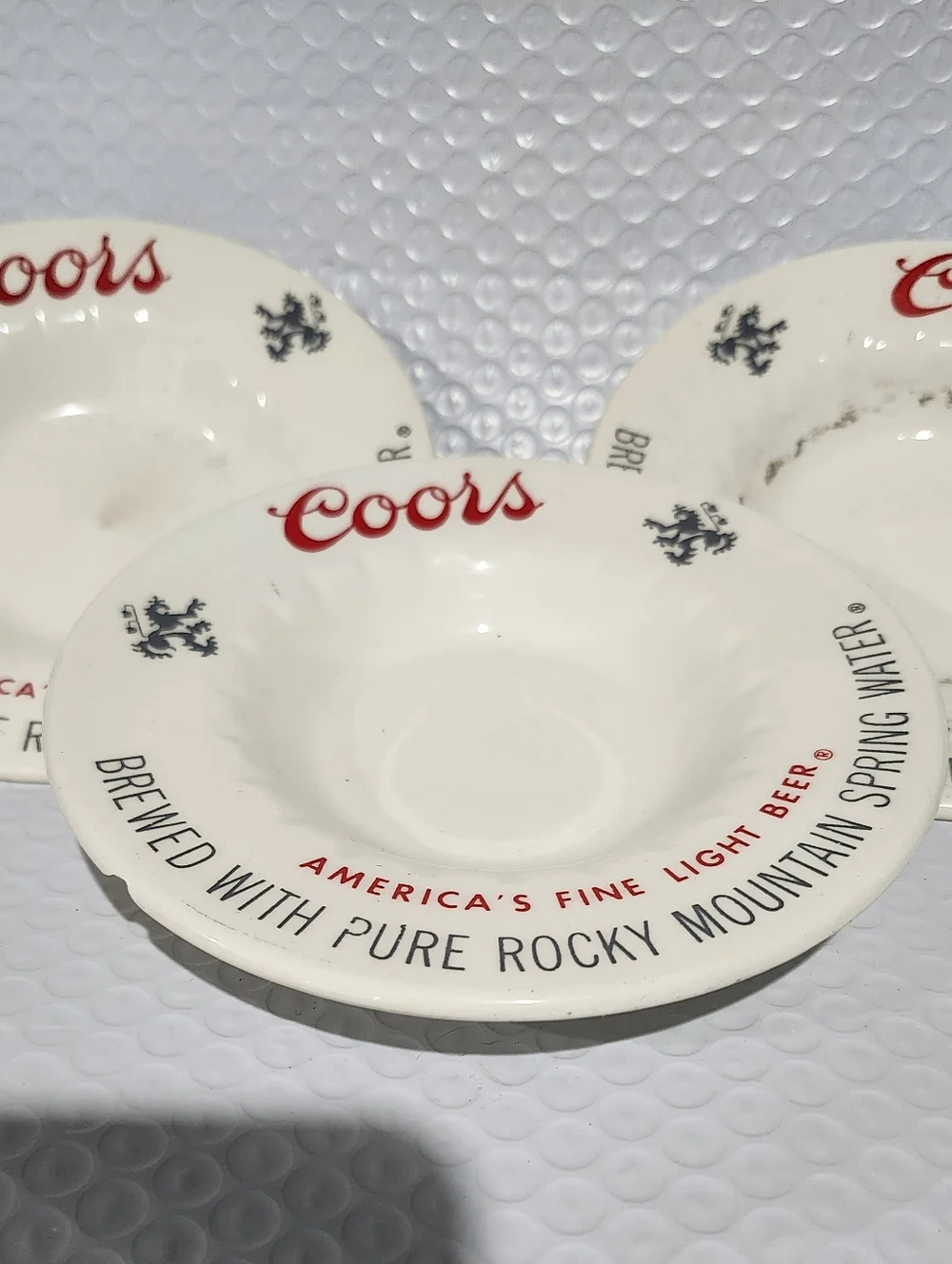 Coors Vintage Ashtrays (3)